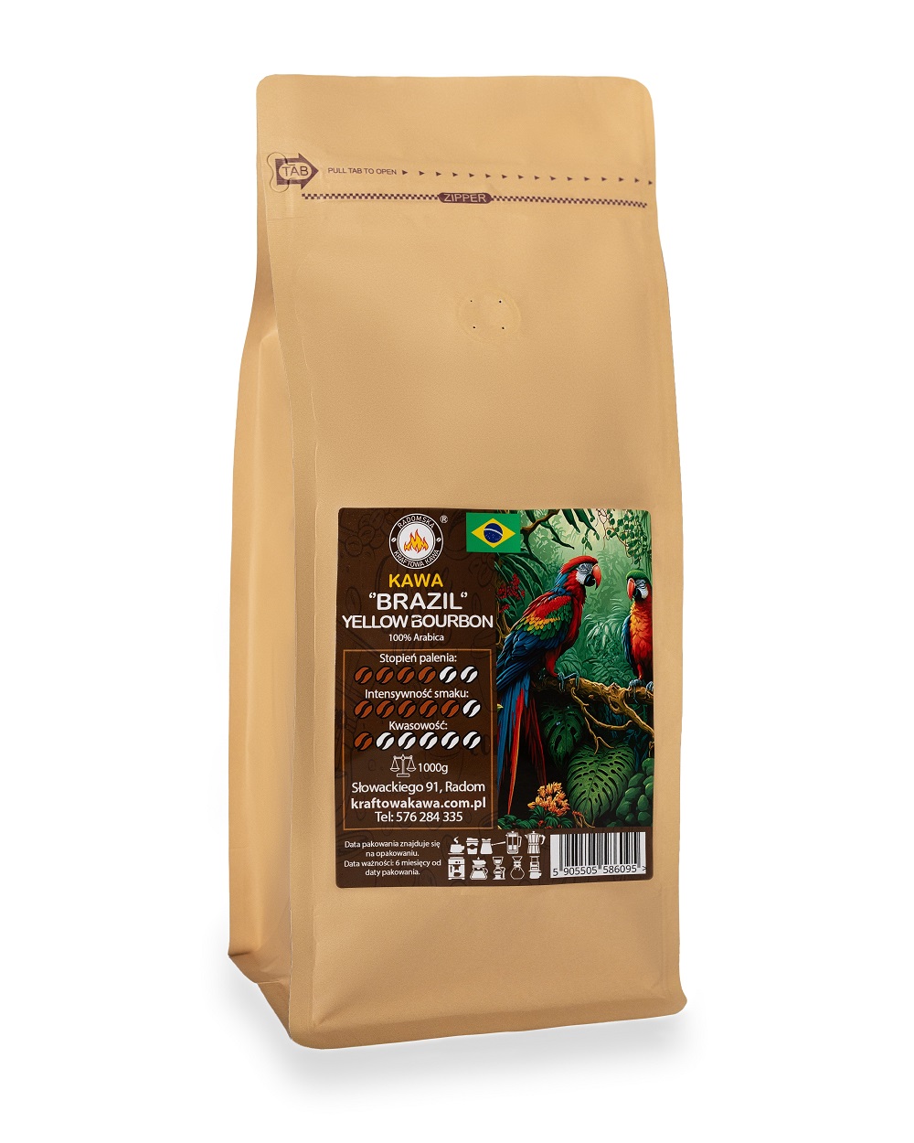 Kawa Brazil Yellow Bourbon 250g-5000g
