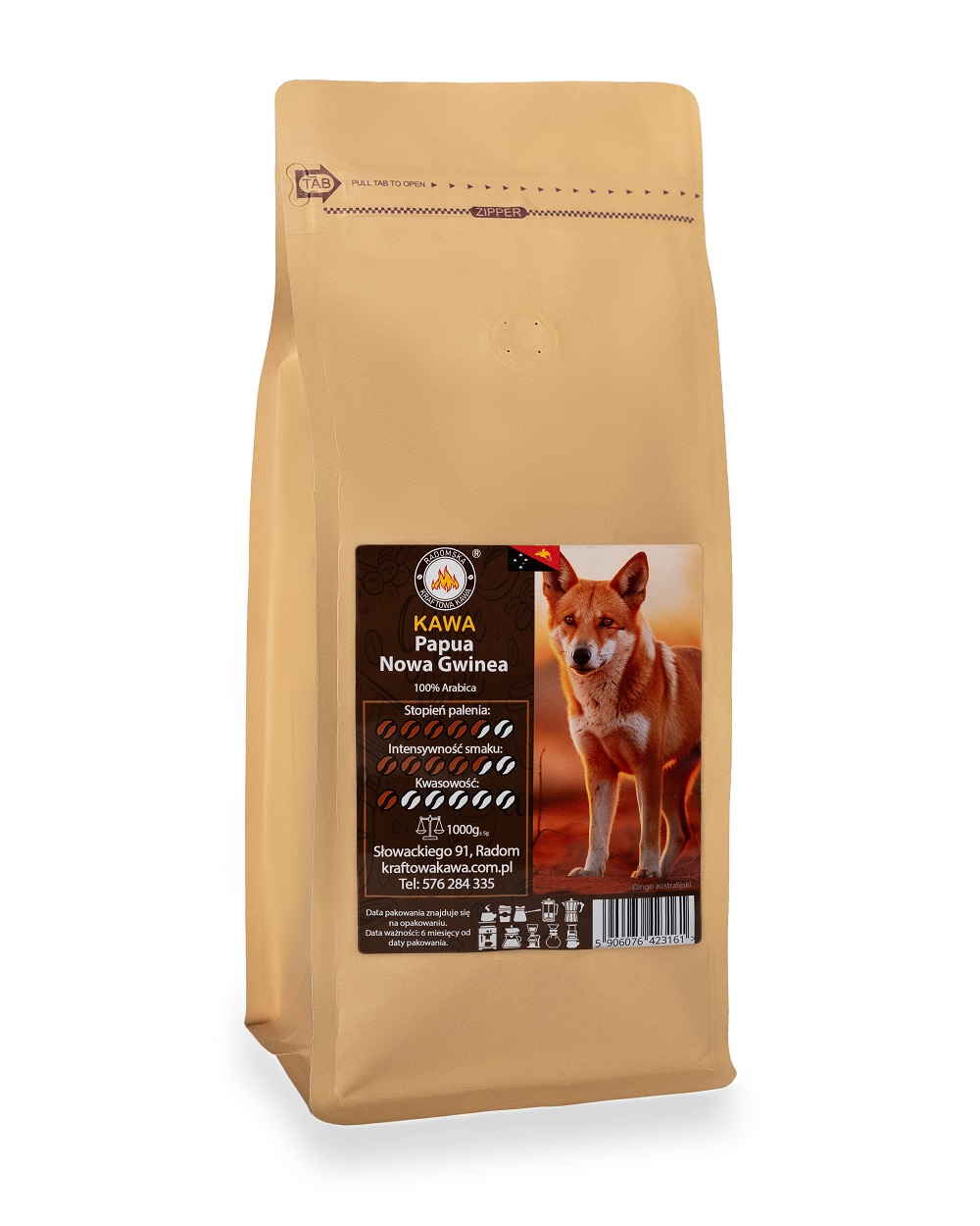Kawa Papua Nowa Gwinea Korofeigu 250g-5000g