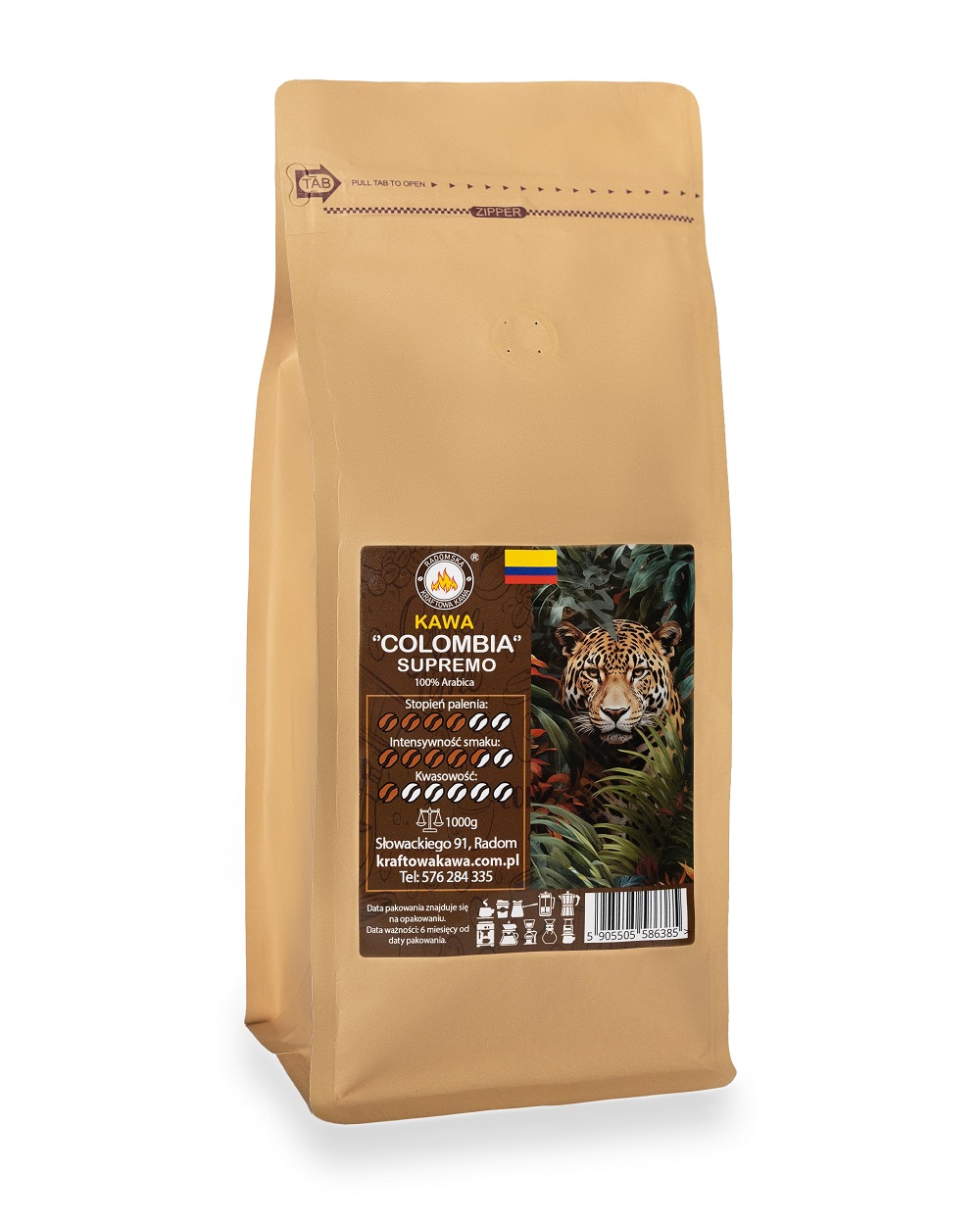 Kawa Colombia Supremo 250g-5000g Medellin Arabica 100%